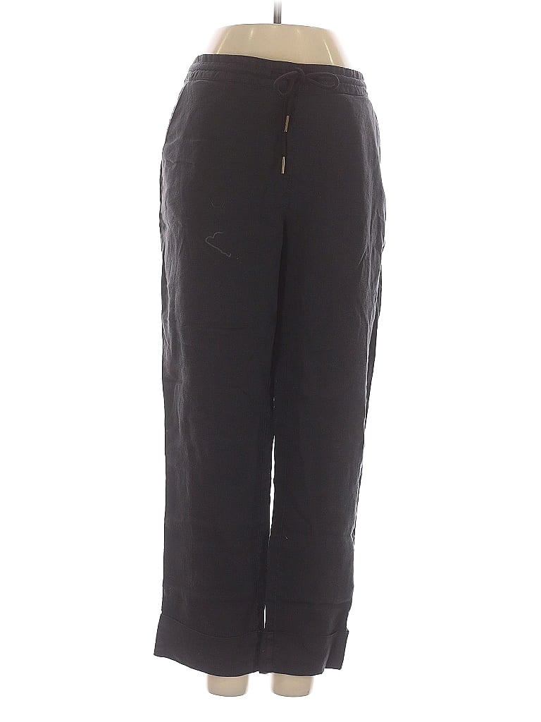 Pre-owned Michael Stars Linen Pants In Black
