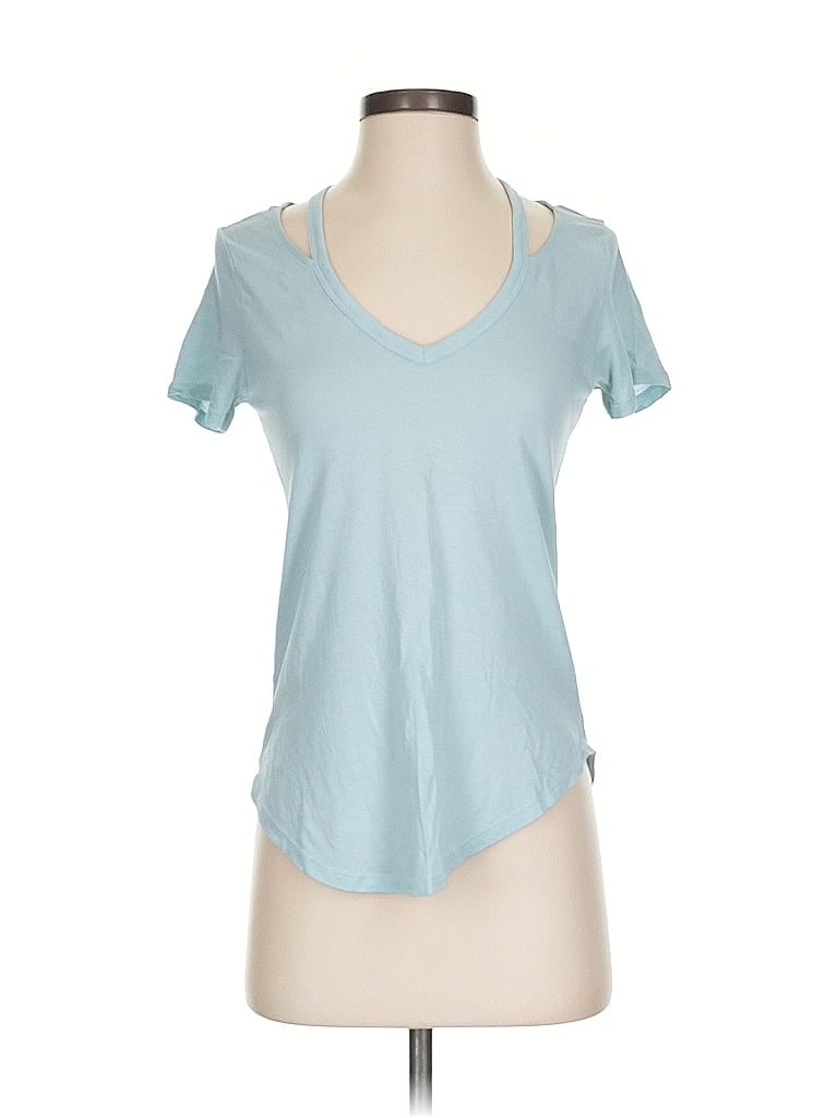 Pre-owned Express Outlet Short Sleeve T-shirt In Blue