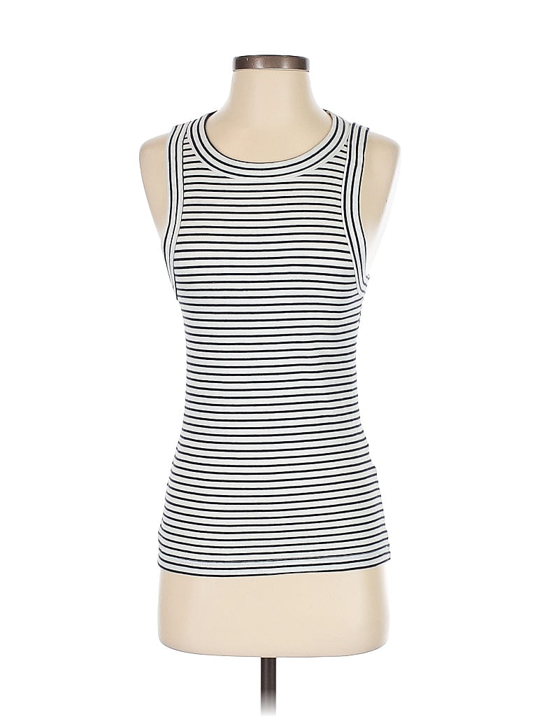 Pre-owned Unbranded Sleeveless T-shirt In White