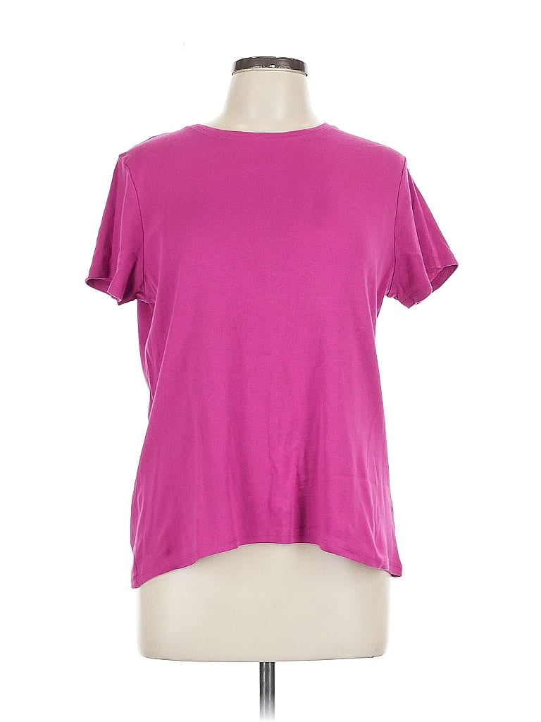 Pre-owned Croft & Barrow Short Sleeve T-shirt In Pink