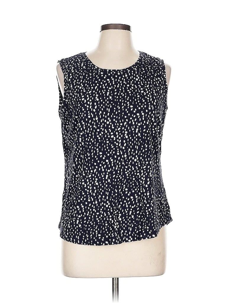 Pre-owned G.h. Bass & Co. Sleeveless Blouse In Blue