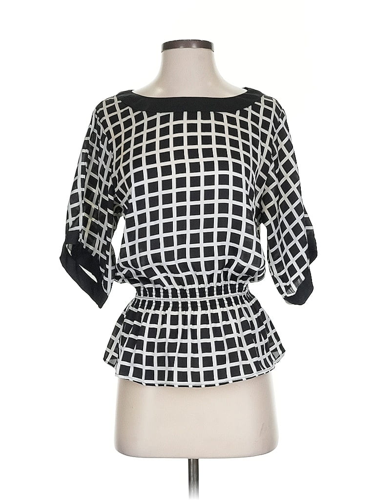 Pre-owned Michael Michael Kors 3/4 Sleeve Blouse In Black