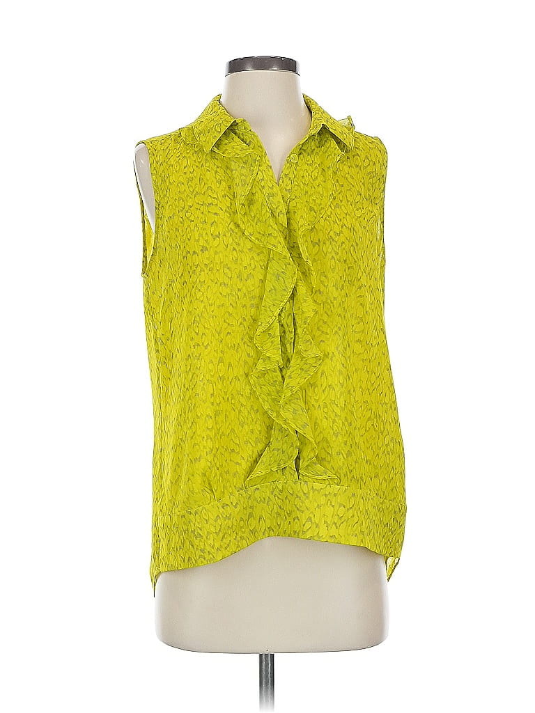 Pre-owned Cabi Sleeveless Blouse In Green