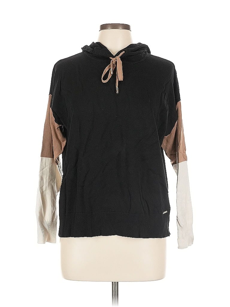 Click to view more detailed imagery on our partner's website Pre-owned Anne Klein Pullover Hoodie In Black
