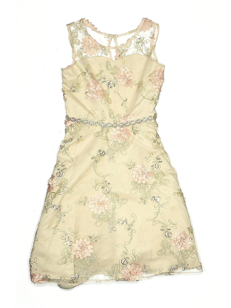 Pre-owned Rare Editions Kids' Dress In Gold