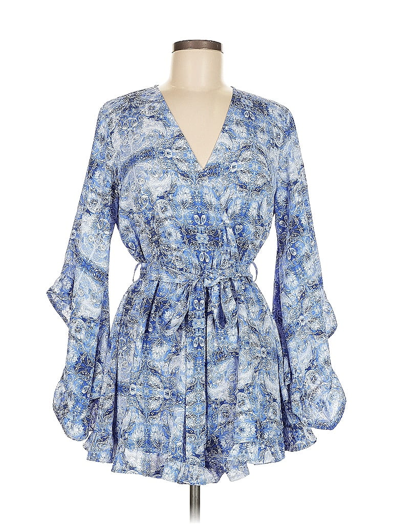 Ocean Cotton Blue Romper