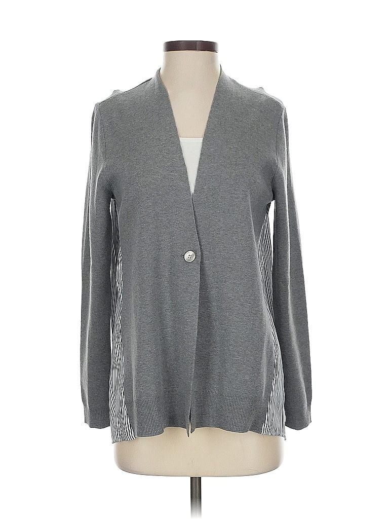 Pre-owned Chico's Blazer Jacket In Gray