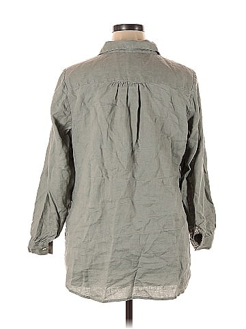 Soft Surroundings 3/4 Sleeve Button-Down Shirt (view 2)