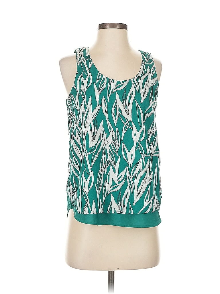 Pre-owned Banana Republic Factory Store Sleeveless Blouse In Green
