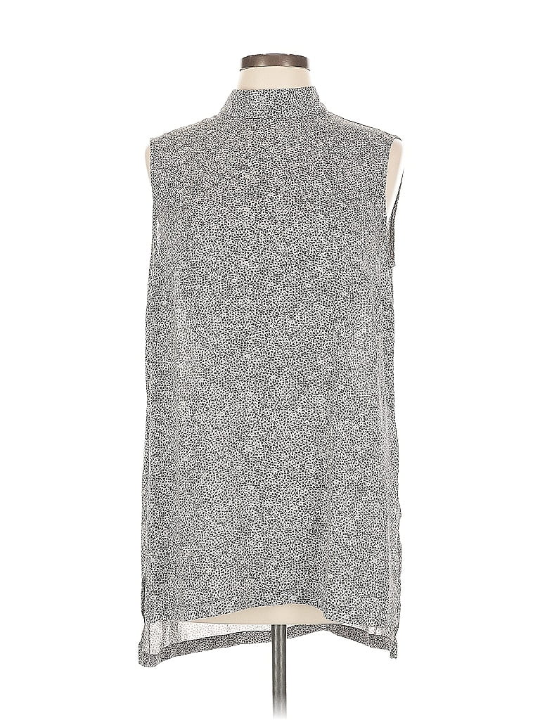 Pre-owned Prolōgue Sleeveless Blouse In Silver