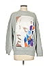 MSGM Graphic Silver Sweatshirt Size S - photo 1