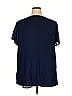 Ashley Stewart 100% Polyester Blue Short Sleeve Blouse Size 18 - 20 Plus - photo 2