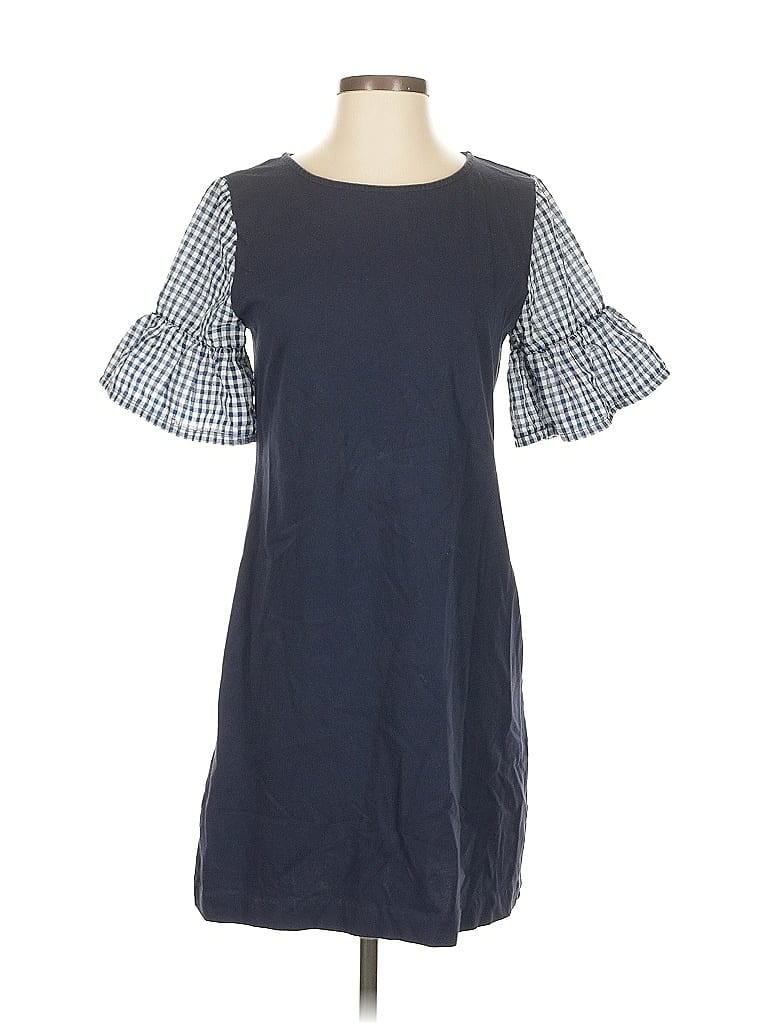 Pre-owned J.crew Factory Store Casual Dress In Blue