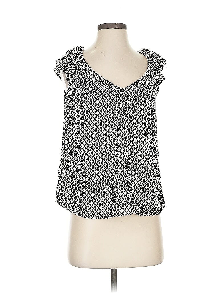Pre-owned Ann Taylor Sleeveless Blouse In Black