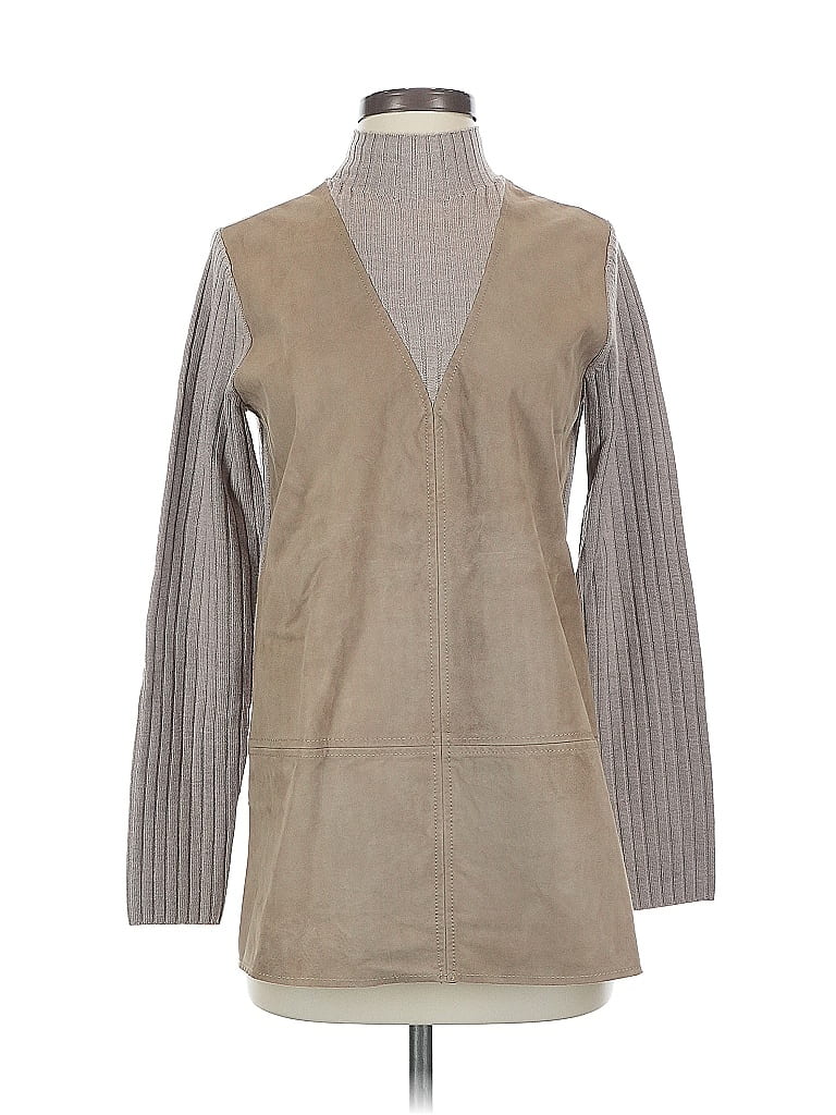 Pre-owned Tory Burch Cardigan Sweater In Brown