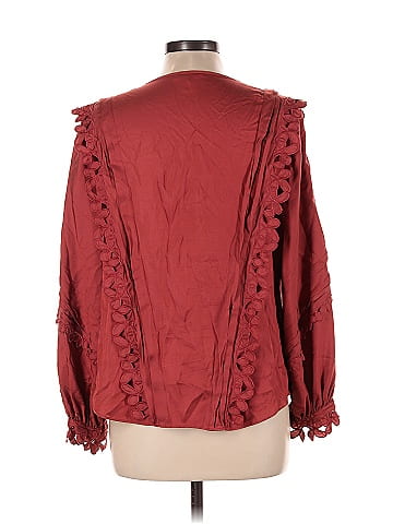 Rebecca Taylor Long Sleeve Silk Top (view 2)