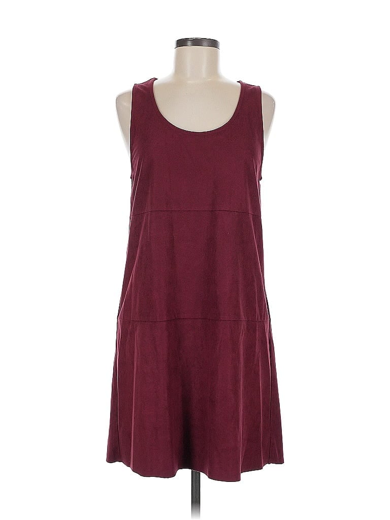 Pre-owned Assorted Brands Casual Dress In Burgundy
