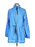 T by Talbots 100% Polyester Blue Purple Raincoat Size L - photo 1