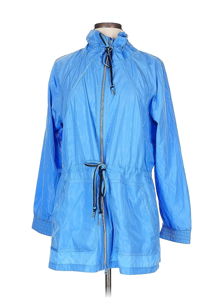 T by Talbots 100% Polyester Blue Purple Raincoat Size L - photo 1