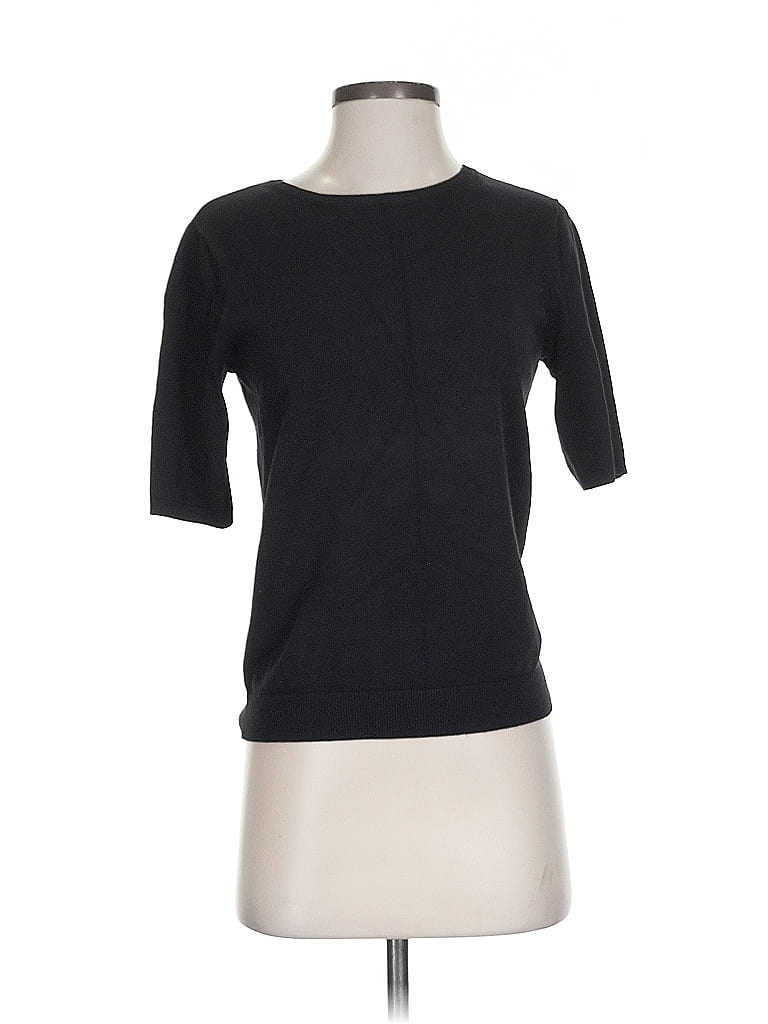 Pre-owned H&m 3/4 Sleeve T-shirt In Black