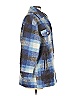 Zara 100% Acetate Plaid Blue Coat Size XS - photo 4