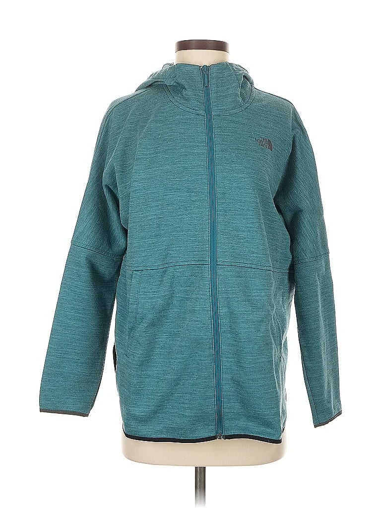 Pre-owned The North Face Zip Up Hoodie In Blue