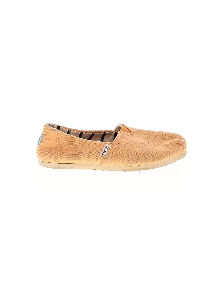TOMS Tan Orange Sneakers Size 6 1/2 - photo 1