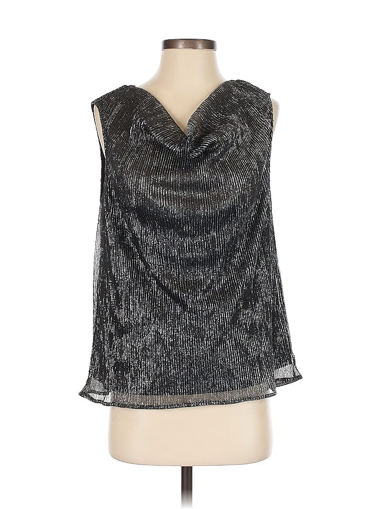 Pre-owned Gilli Sleeveless Blouse In Silver