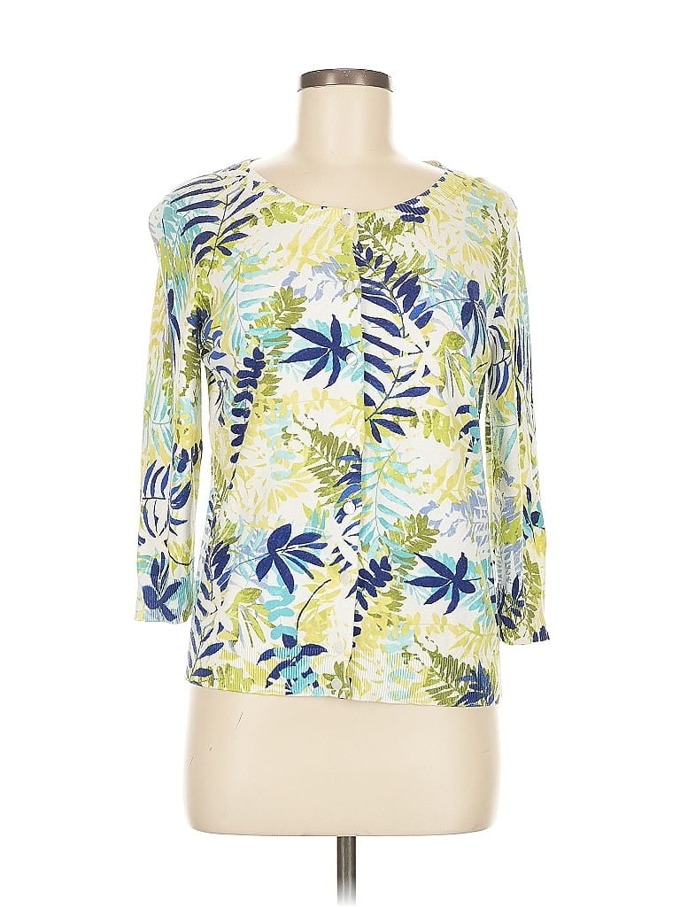 Pre-owned Talbots Outlet Cardigan Sweater In Green