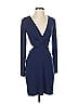 Express Solid Blue Cocktail Dress Size P (petite) - photo 1