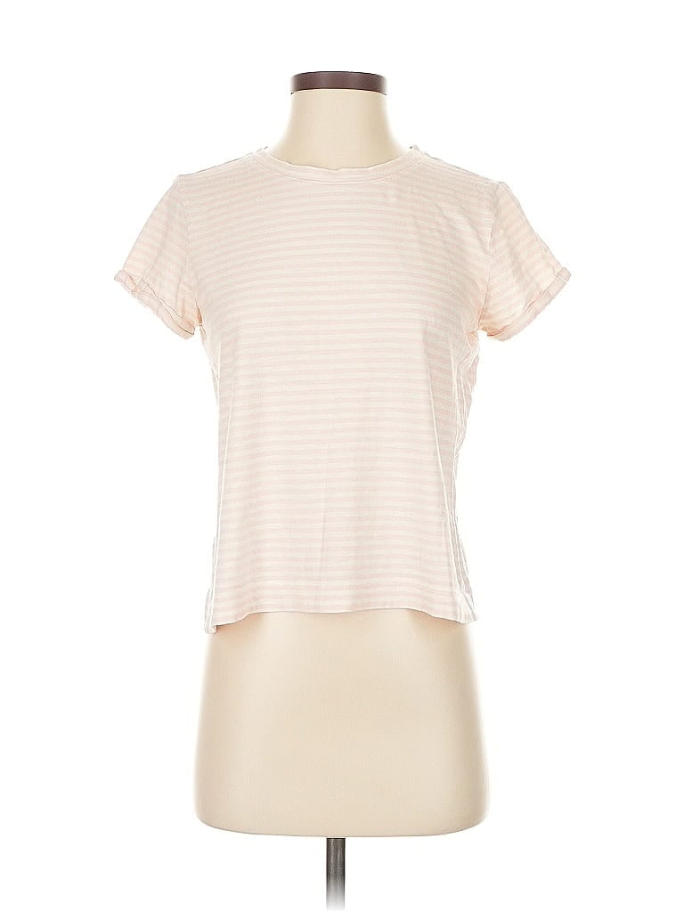 Pre-owned Ann Taylor Loft Outlet Short Sleeve T-shirt In White