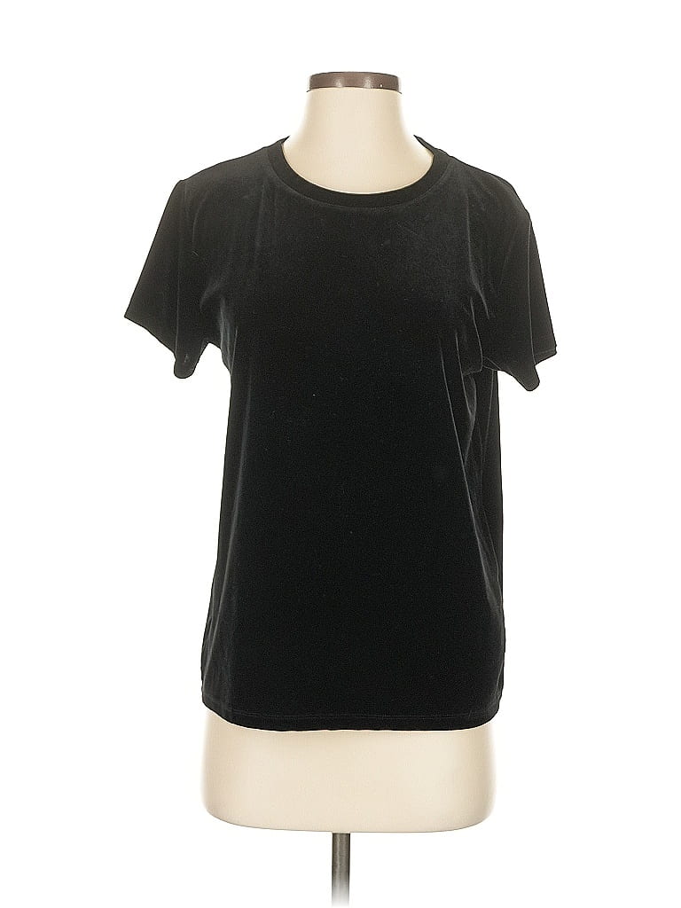 ABERCROMBIE & FITCH Pre-owned Short Sleeve Top Black Crew Neck Tops