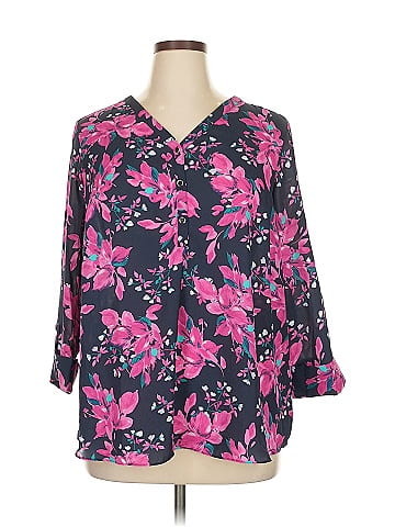 JM Collection Long Sleeve Blouse (view 1)