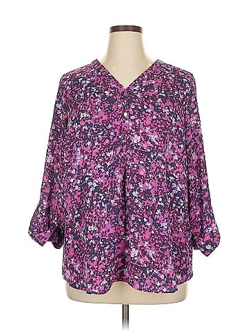 JM Collection 3/4 Sleeve Blouse (view 1)