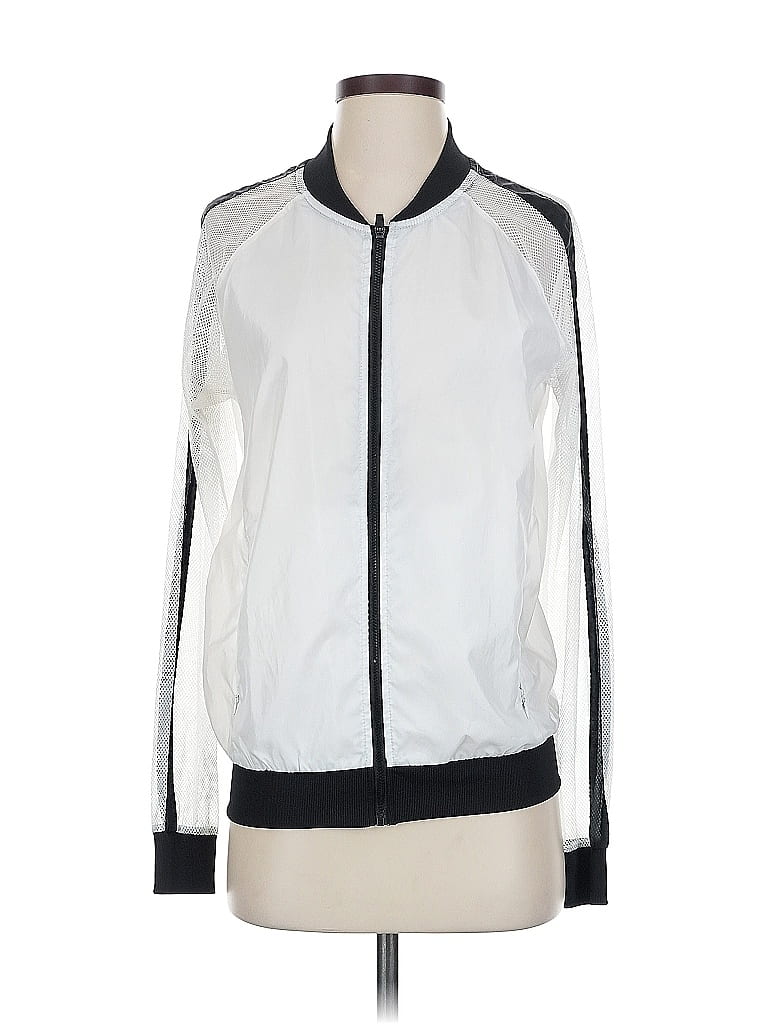 Pre-owned Fabletics Track Jacket In White