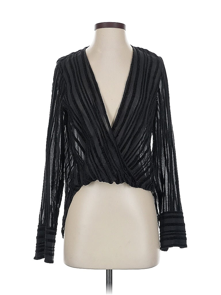 Worth New York Black Long Sleeve Blouse Size 2 - photo 1