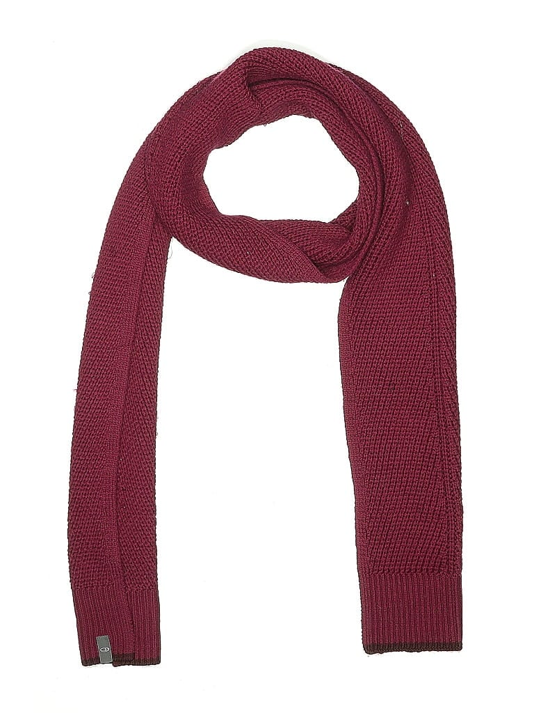 Pre-owned Assorted Brands Scarf In Burgundy