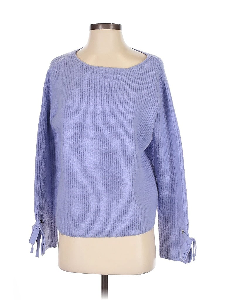 Pre-owned Mango Pullover Sweater In Blue