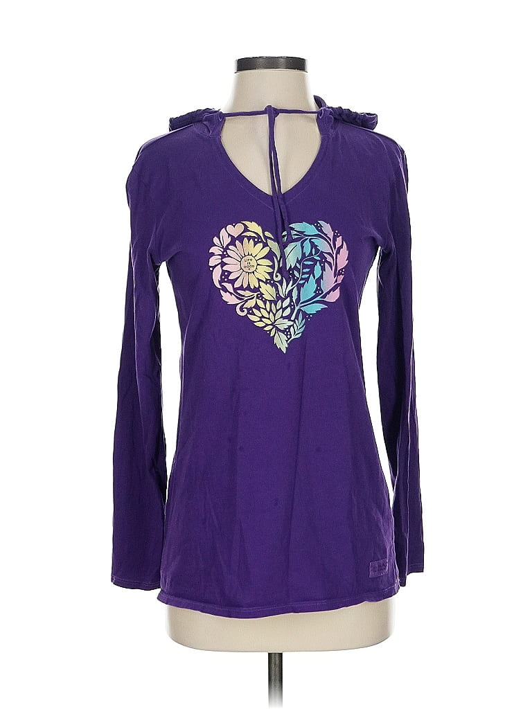 Click to view more detailed imagery on our partner's website Pre-owned Life Is Good Long Sleeve T-shirt In Purple