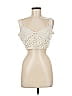 Sabo Ivory Tan Sleeveless Blouse Size 8 - photo 1