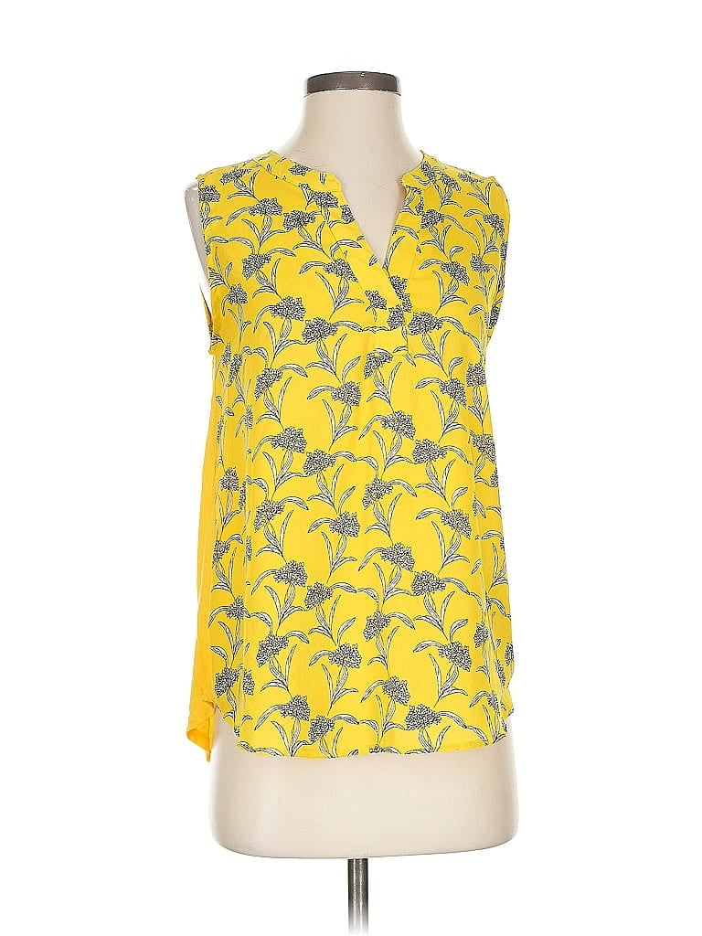 Pre-owned Papermoon Sleeveless Blouse In Yellow