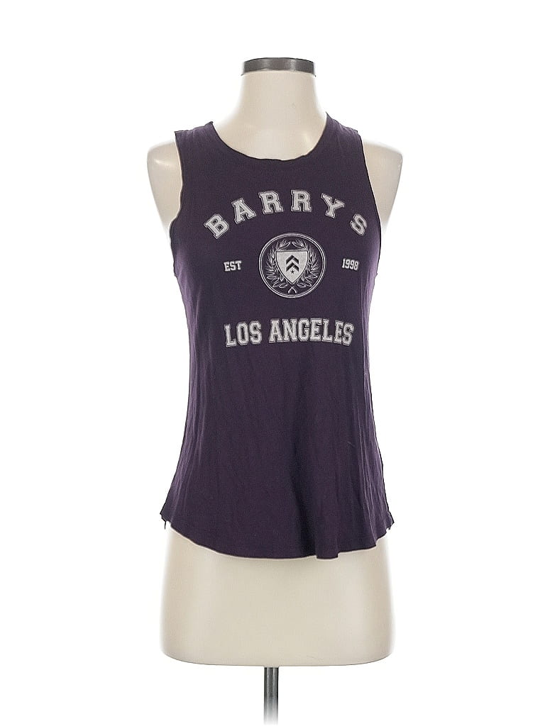 Pre-owned Barry's Sleeveless T-shirt In Purple