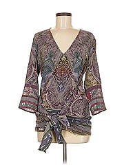 Etro 3/4 Sleeve Silk Top