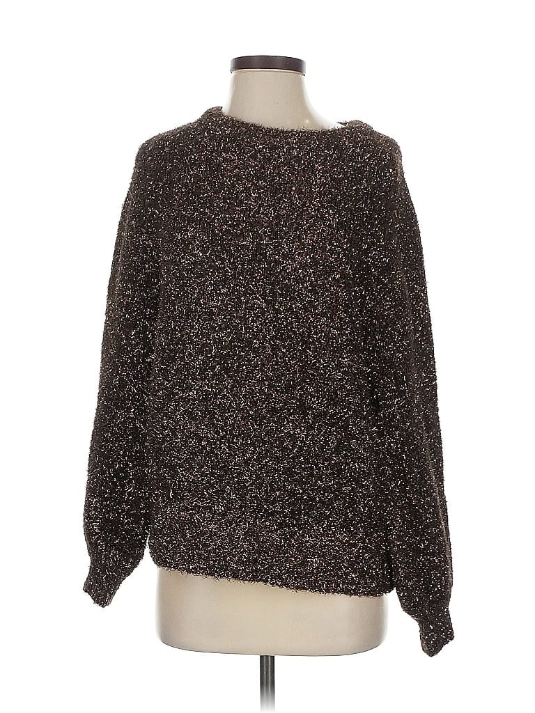Pre-owned Ann Taylor Loft Pullover Sweater In Brown