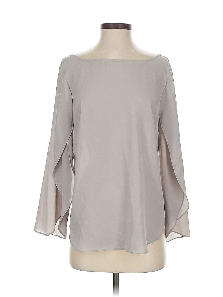 SINGLE Pre-owned Long Sleeve Blouse In Gray