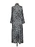 Elan 100% Polyester Animal Print Gray Casual Dress Size M - photo 2