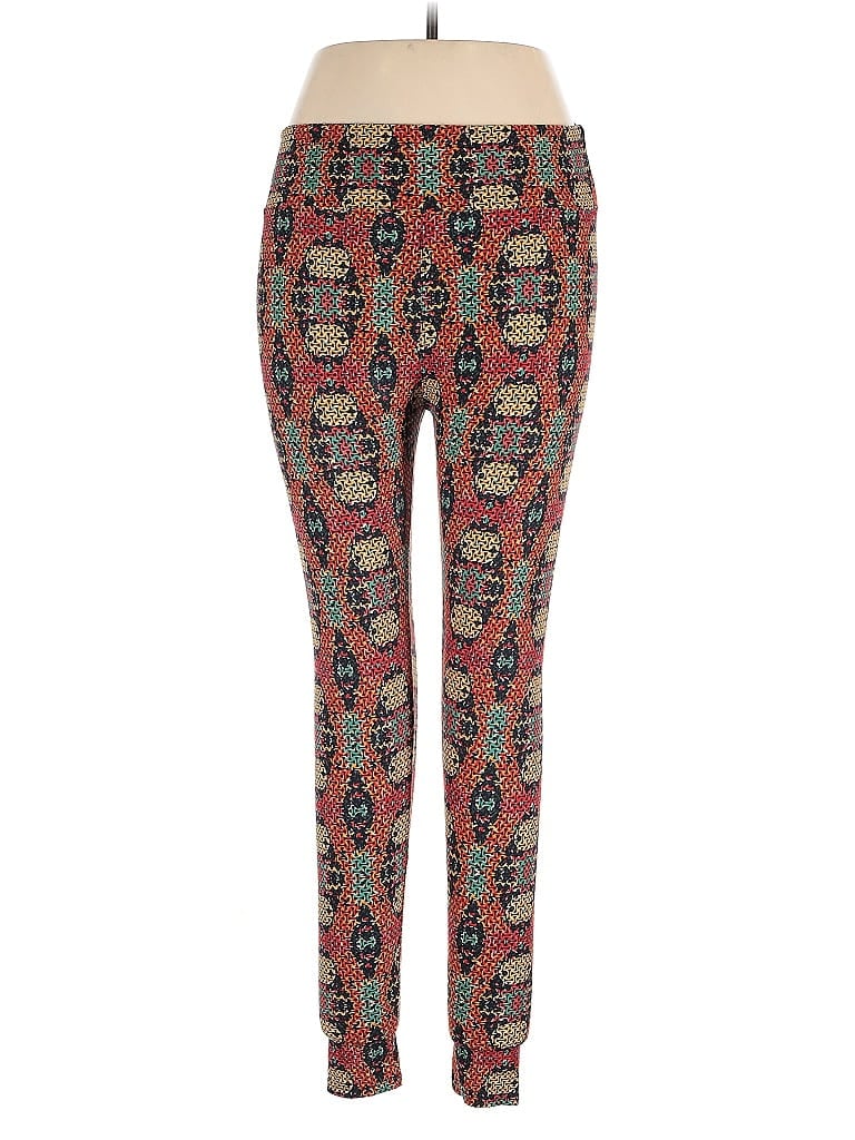 Pre-owned Lularoe Casual Pants In Orange