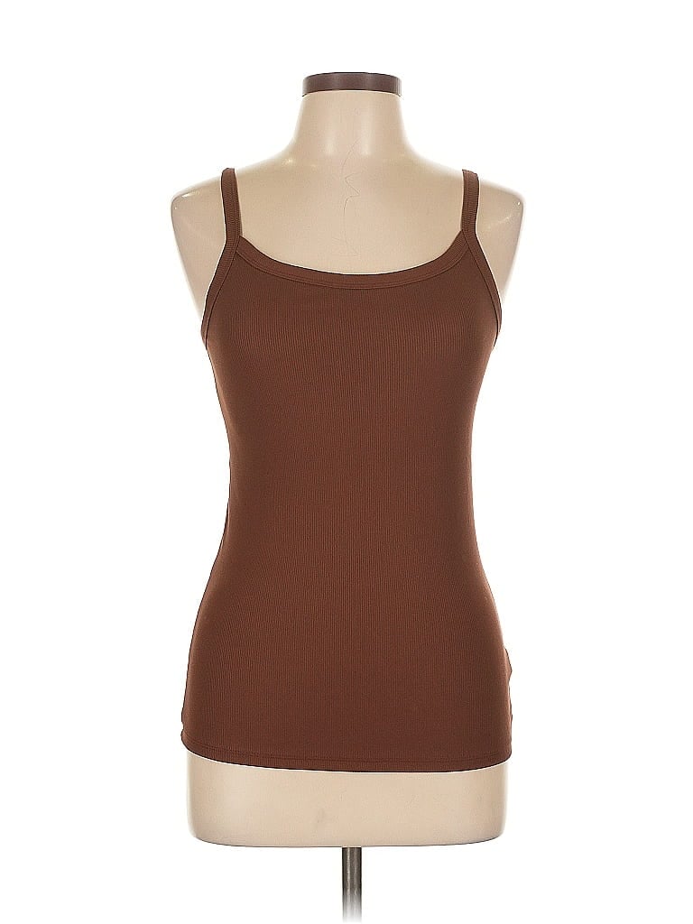 Pre-owned No Boundaries Tank Top Brown Strapless Neckline Tops