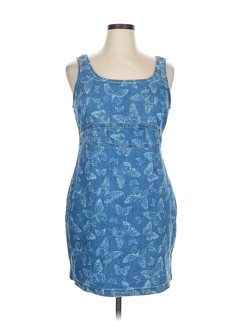 Pre-owned No Boundaries Casual Dress In Blue