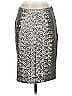 Banana Republic 100% Polyester Metallic Silver Formal Skirt Size 2 - photo 1